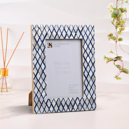 Handmade Mother of Pearl Picture Frames- Diamond