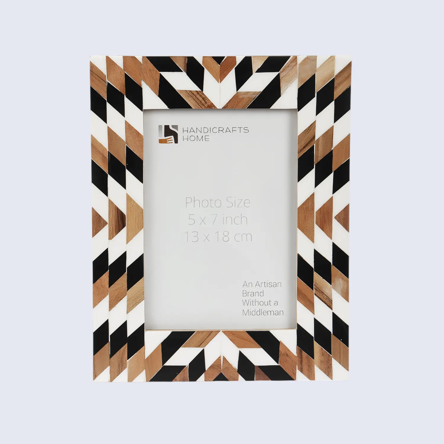 Handmade Herringbone Picture Frame