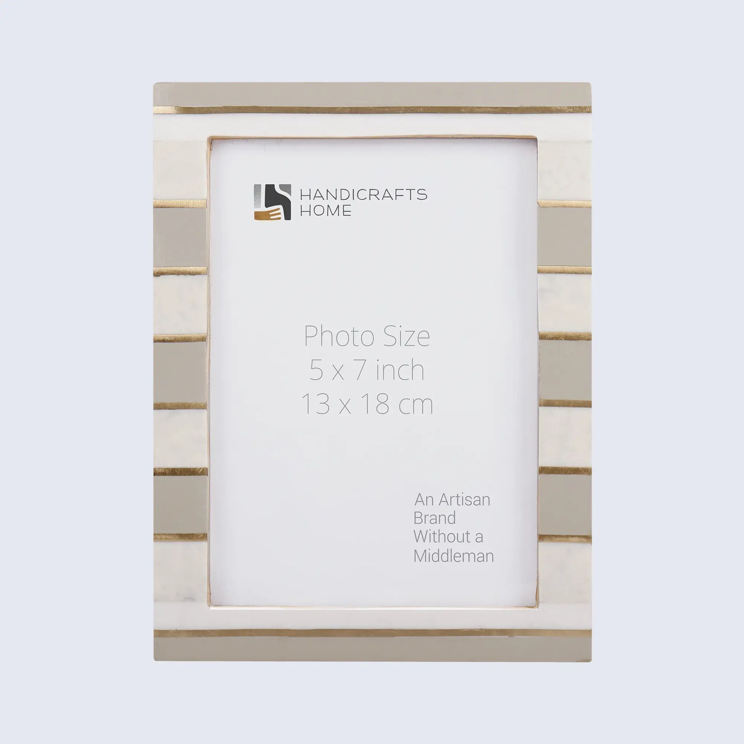 Handmade Bone and Resin Picture Frame