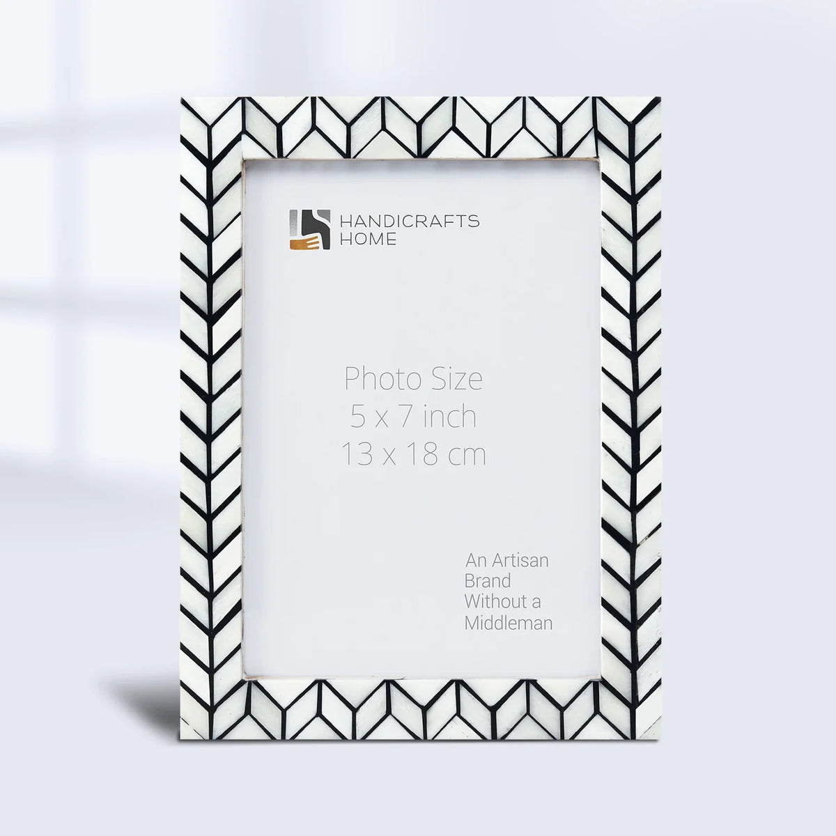 Arctic Horizon Bone Inlay &amp; Resin Frame - Black &amp; White