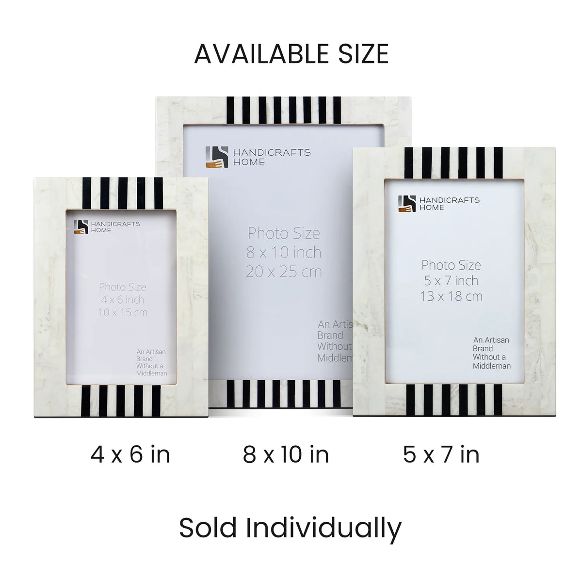 Contour Alto Pattern Resin Inlay - White &amp; Black