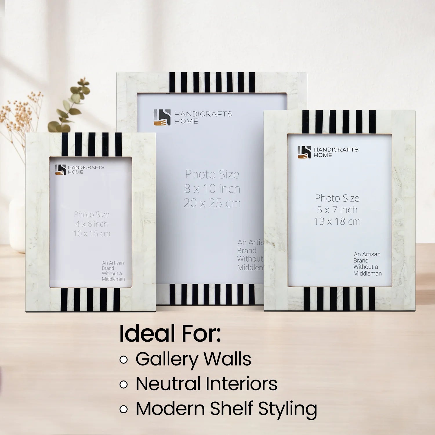 Contour Alto Pattern Resin Inlay - White &amp; Black