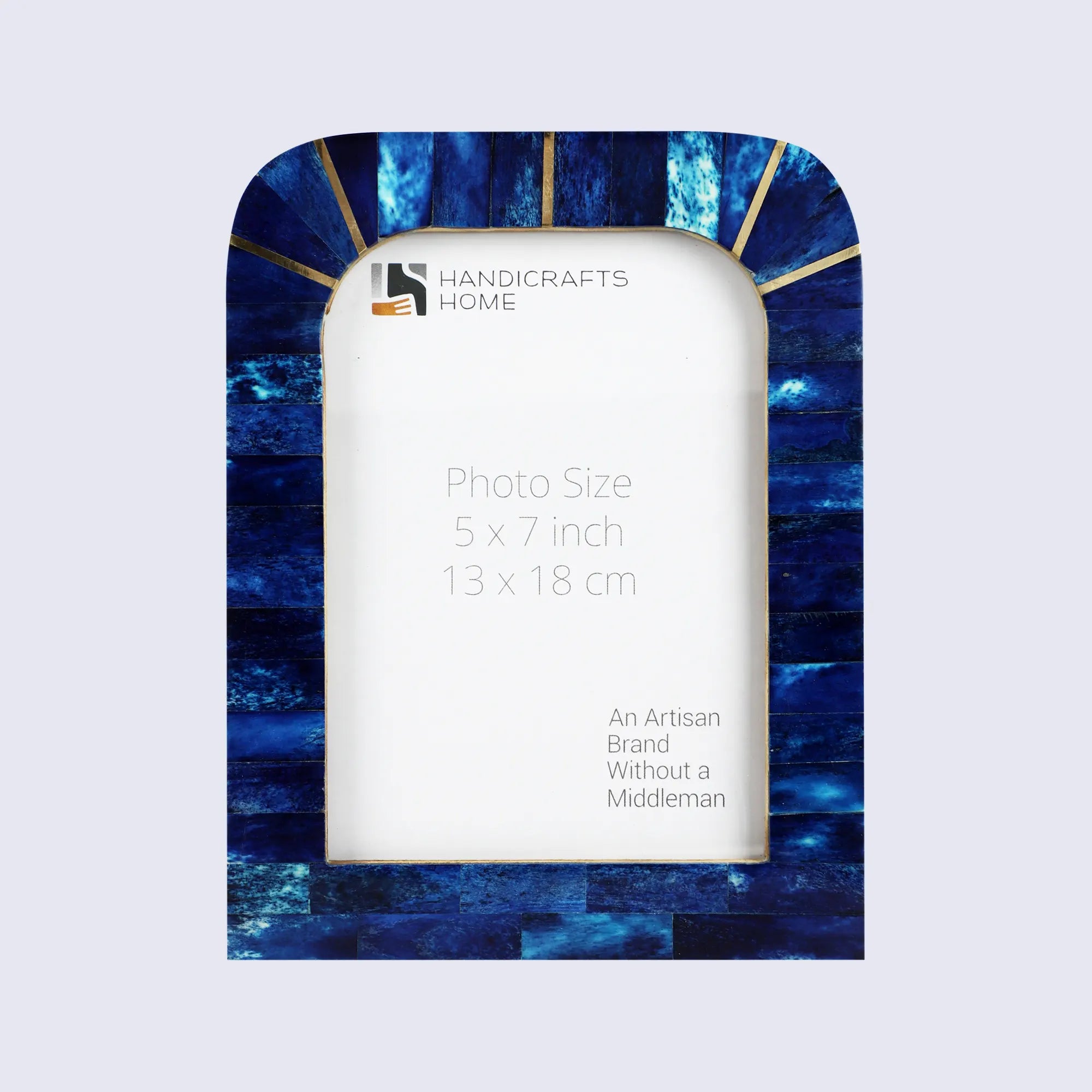 Palace Well Collection Bone Inlay Frame - Blue