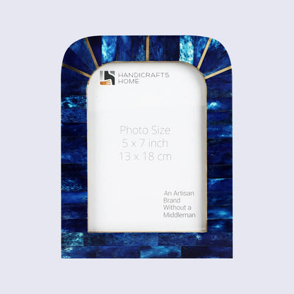 Palace Well Collection Bone Inlay Frame - Blue