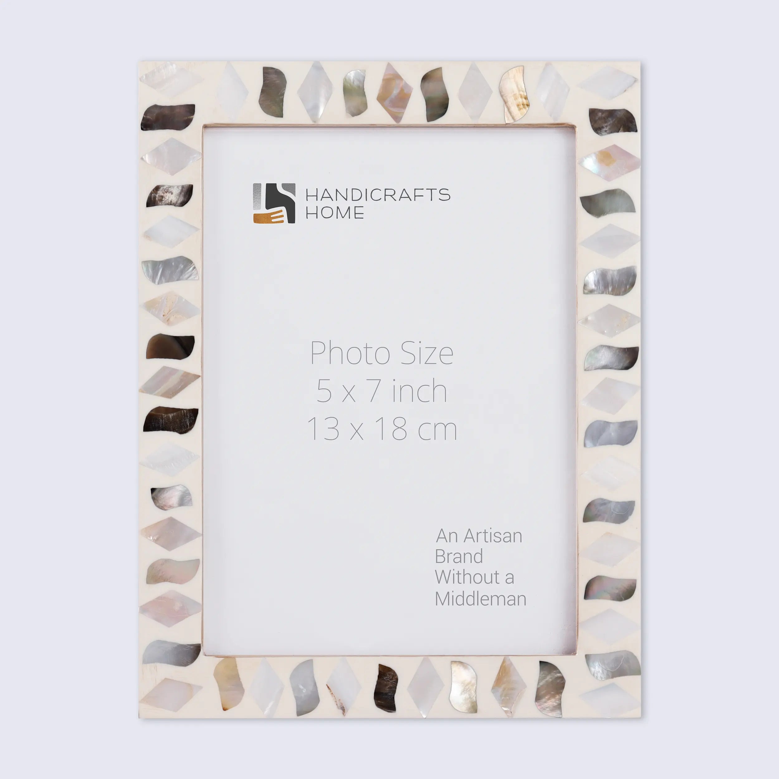 Fossil Pattern Mother of Pearl Handcrafted Resin Inlay Picture Frames