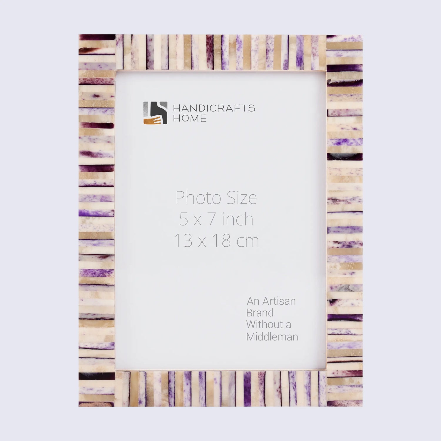 Handcrafted Pearlescent Bone Inlay Picture Frames