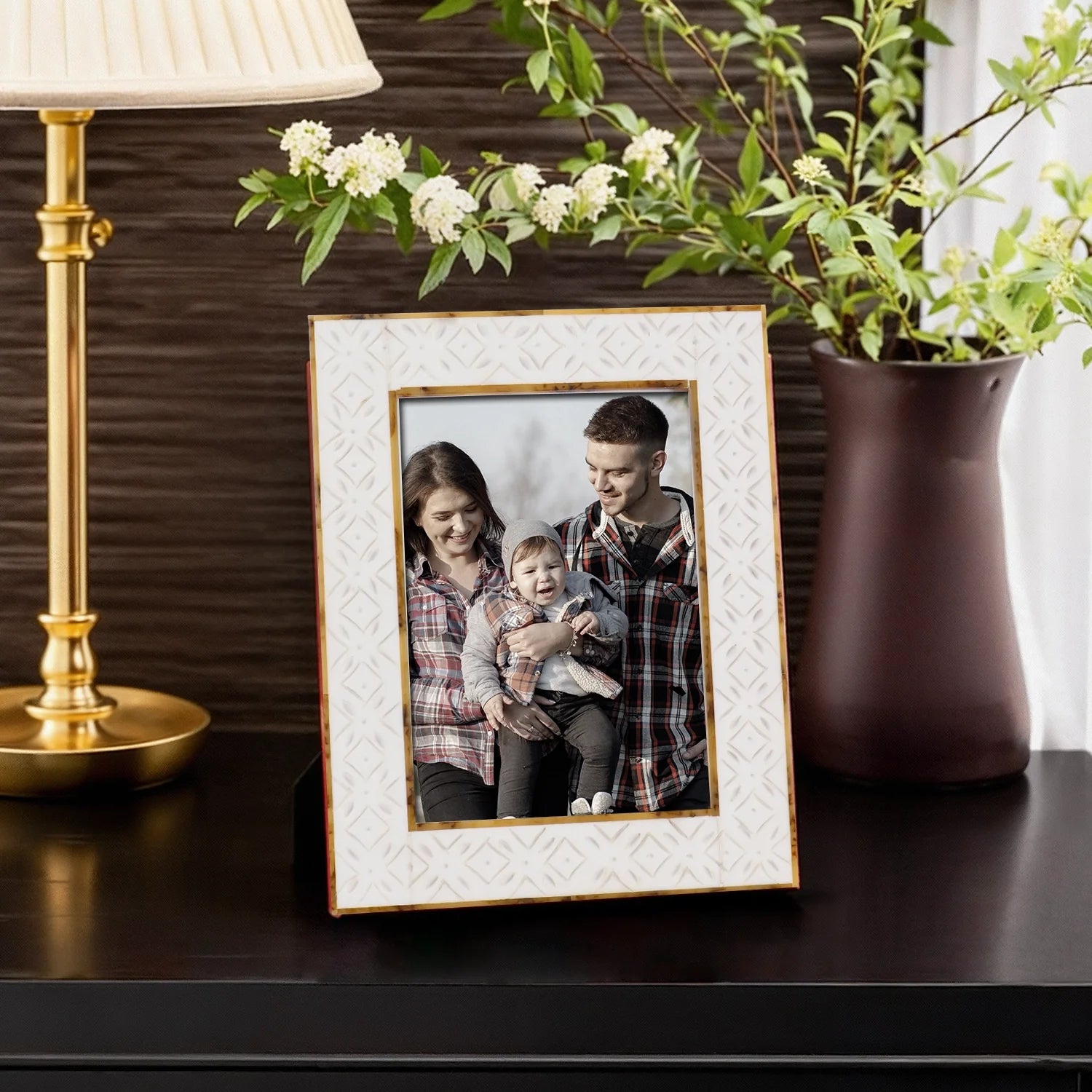 Rhythm Circles Handmade Resin Inlay Picture Frame