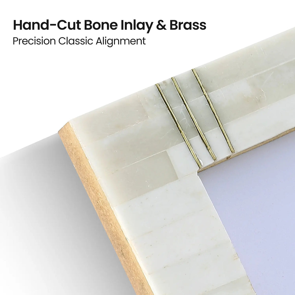 Picture Frame West Coast Bone &amp; Brass Inlay
