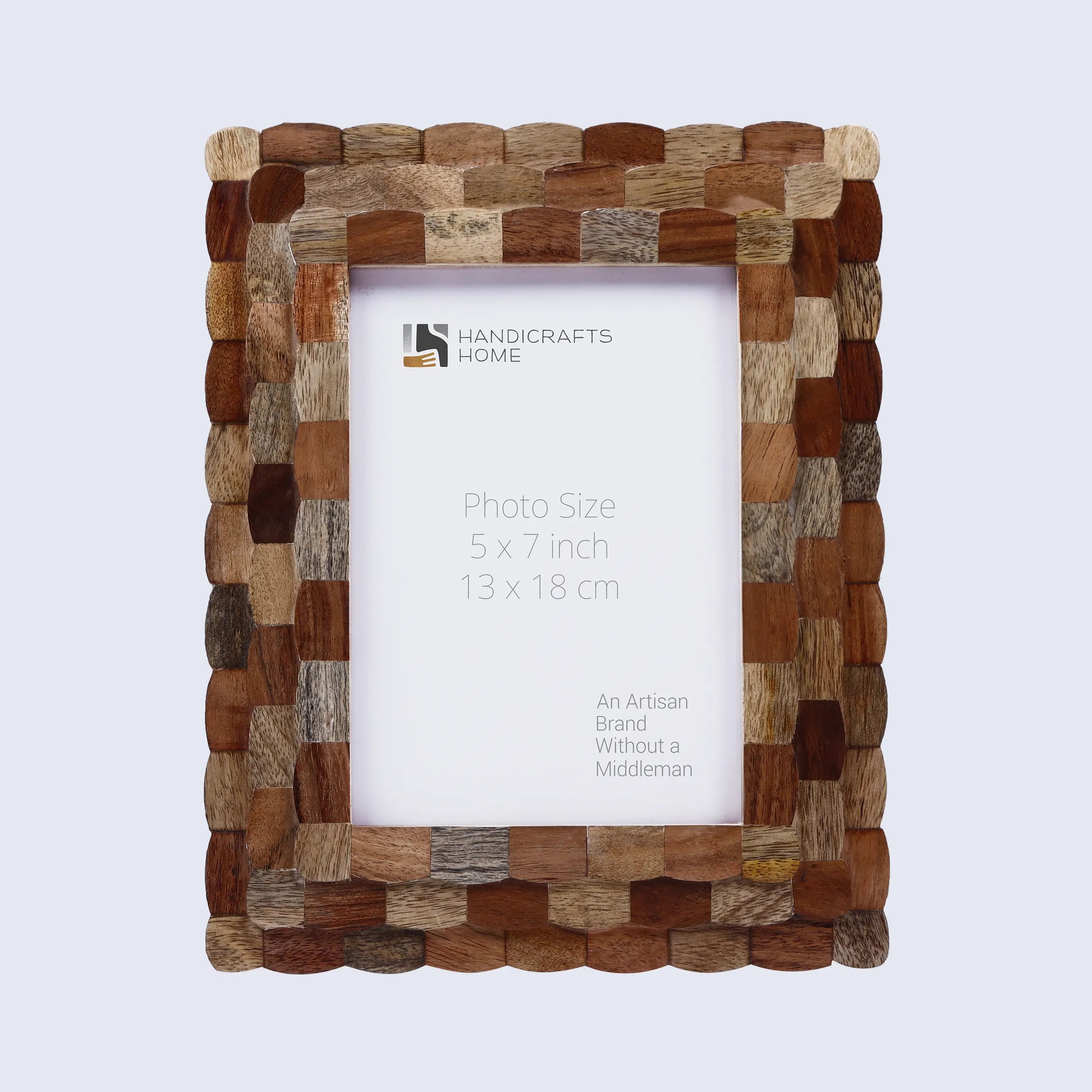 Handcrafted Scalloped Picture Frame