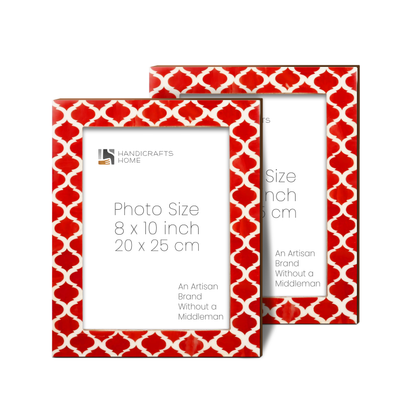 Casablanca Pimienta Resin Inlay Picture Frame Set 2