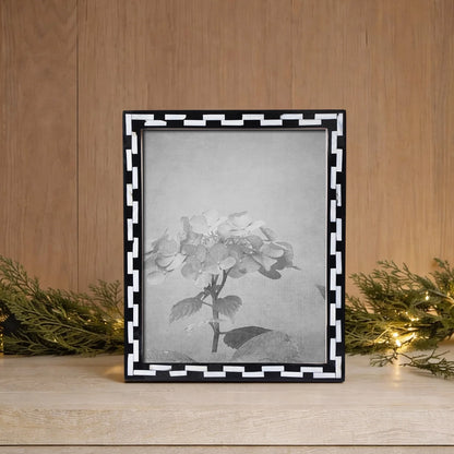 Pearlescent Tiptoe Mother of Pearl &amp; Resin Inlay Picture Frame