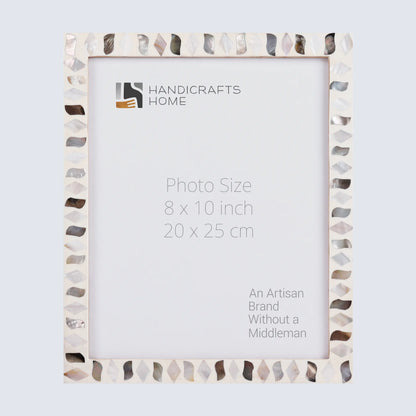 Fossil Pattern Mother of Pearl Handcrafted Resin Inlay Picture Frames