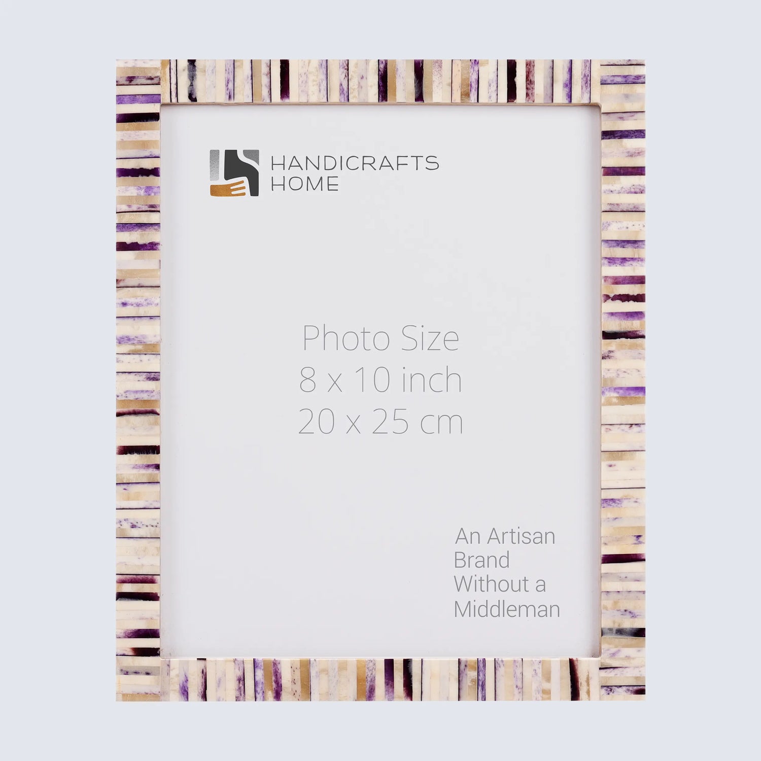 Handcrafted Pearlescent Bone Inlay Picture Frames