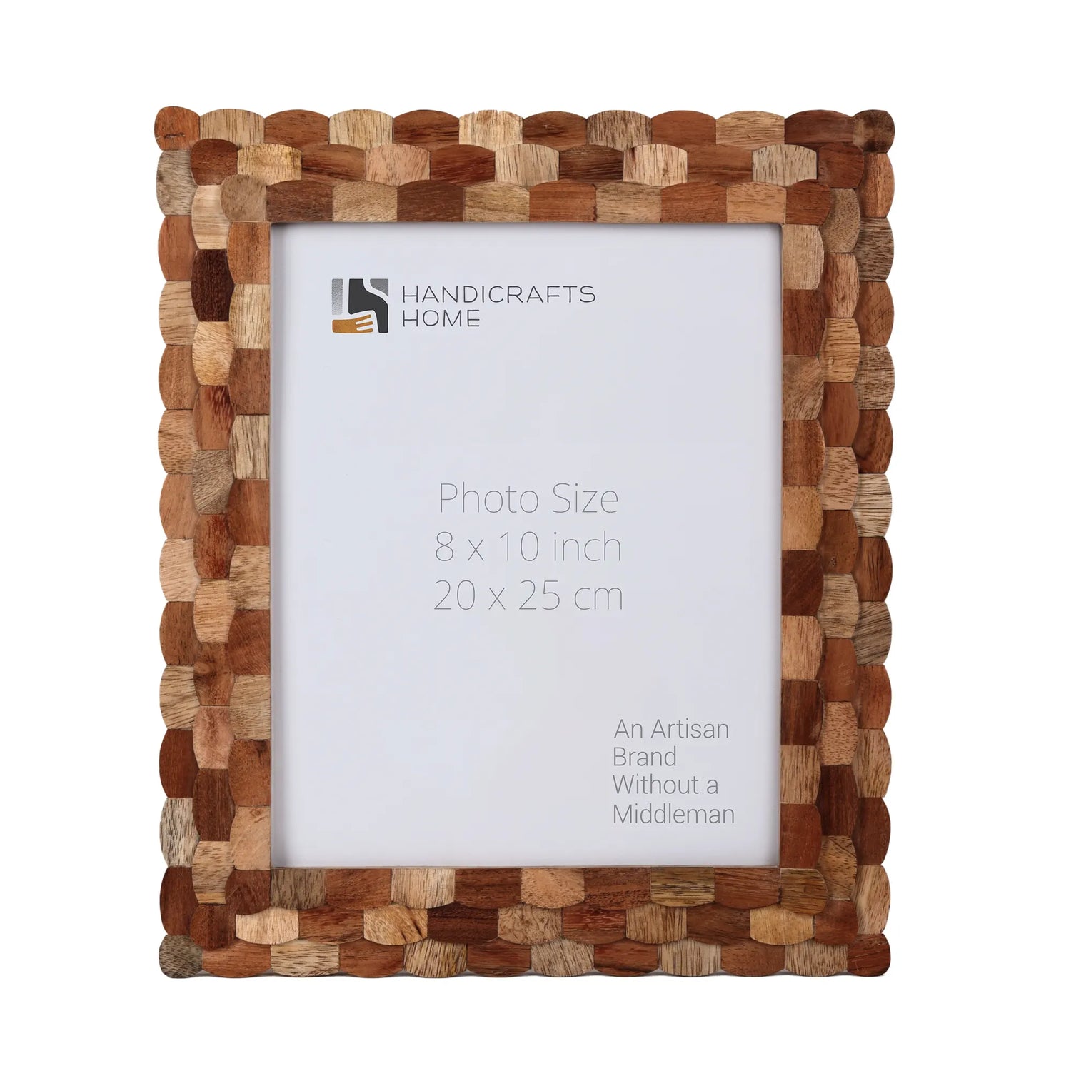 Handcrafted Scalloped Picture Frame