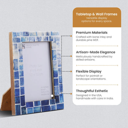Picture Frame Indigo Collection Bone Inlay