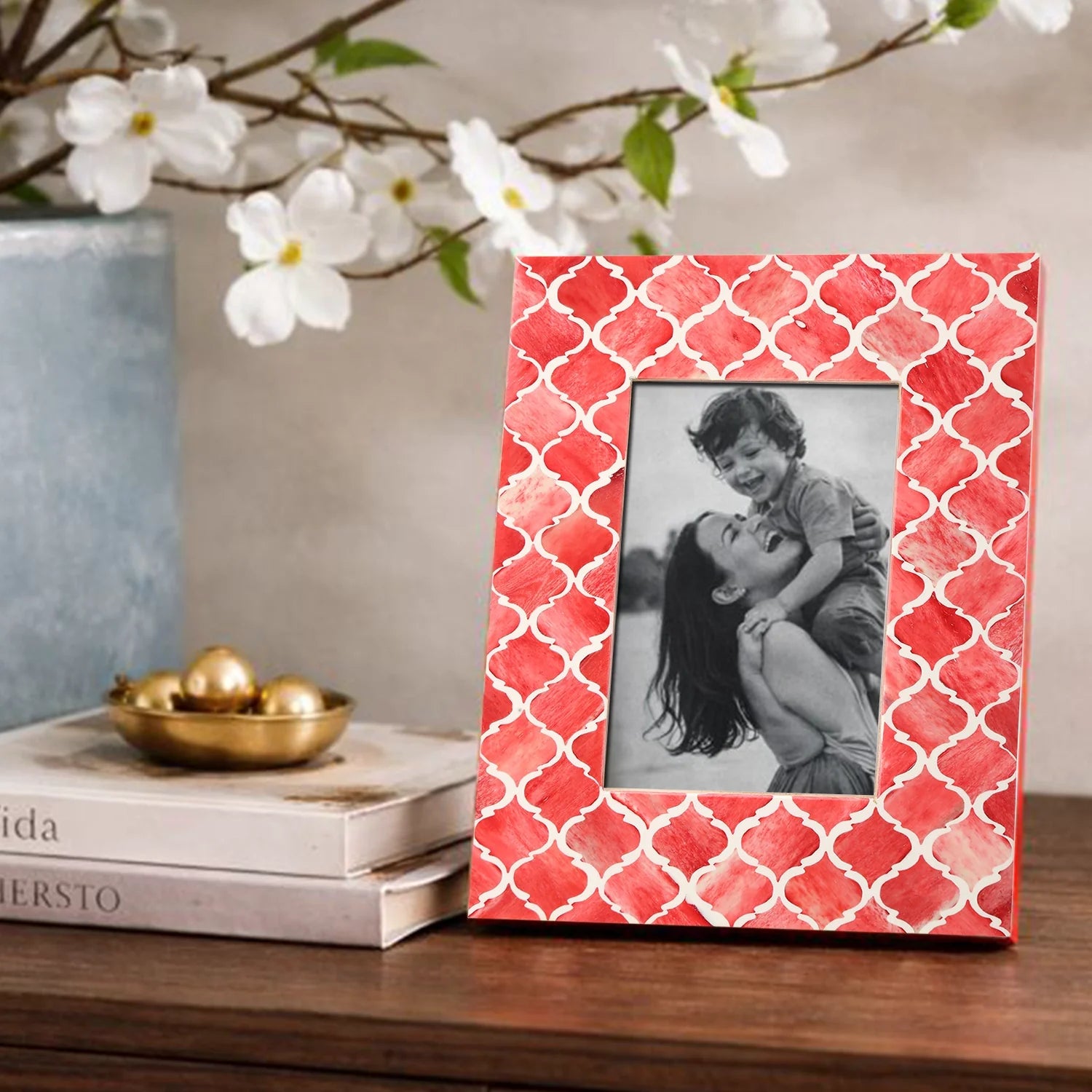 Picture Frames Moroccan Art Inspired Collection Bone &amp; Resin Inlay
