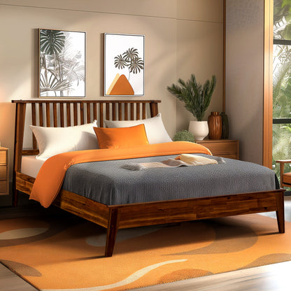 Kaylin Solid Acacia Wood Bed Frame