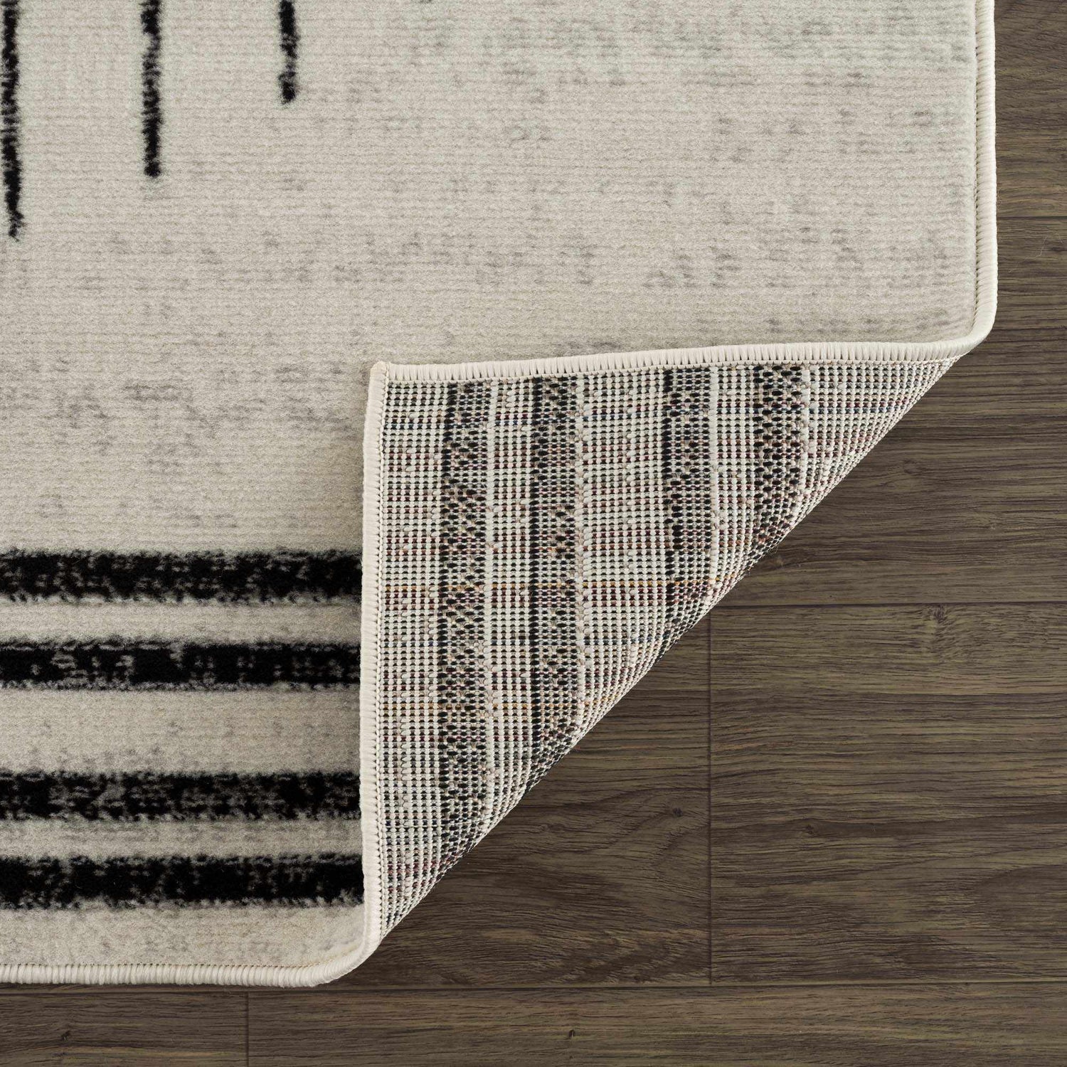Angus Black&amp;White Geometric Area Rug