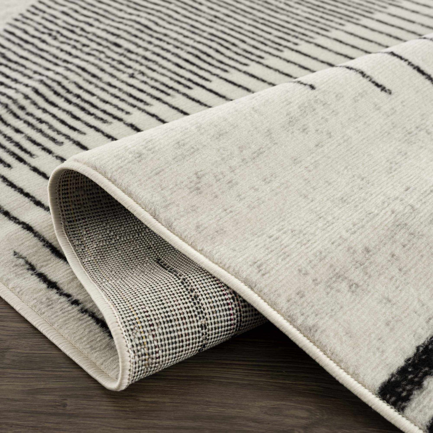 Angus Black&amp;White Geometric Area Rug