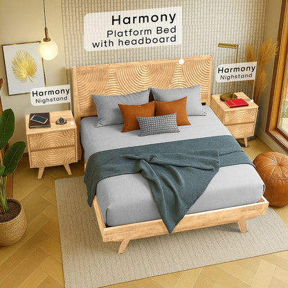 Acacia Harmony Nightstand - 3 Colors