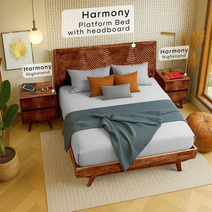 Acacia Harmony Nightstand - 3 Colors