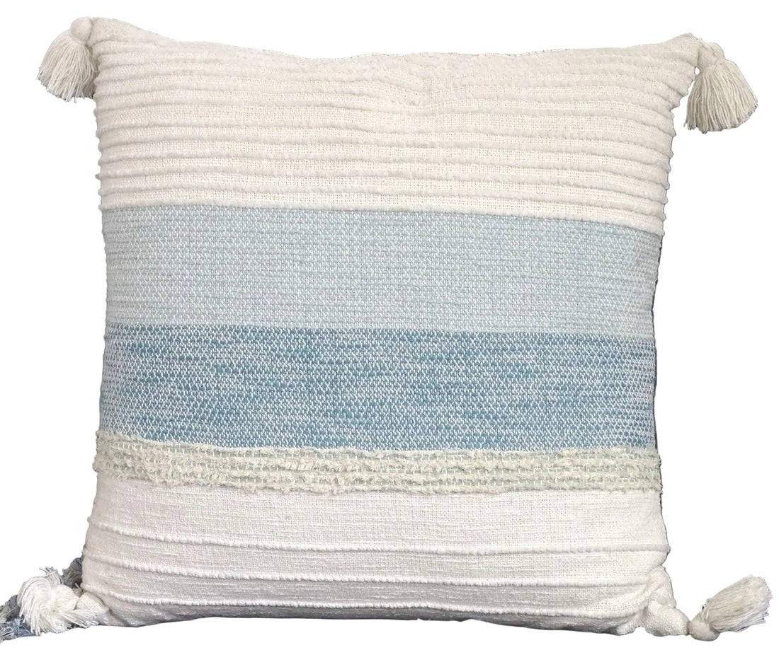 Elegant Large Throw Pillow 22" x 22" for Couch Handloom Woven