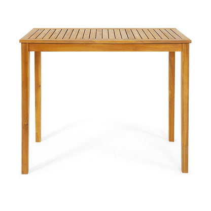 Outdoor/Indoor Bar Height Acacia Wood Table