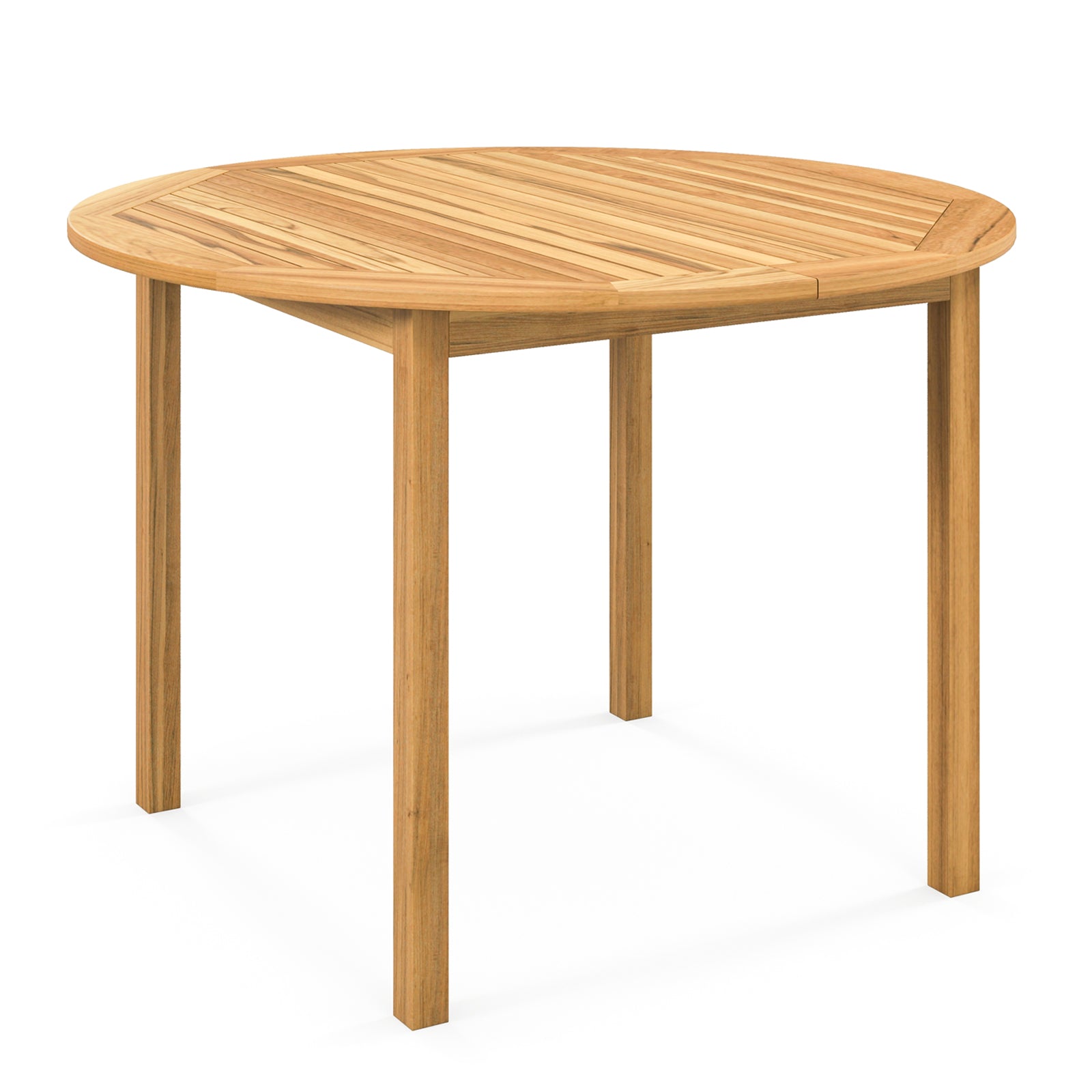 Indoor/Outdoor Round Acacia Wood Dining Table