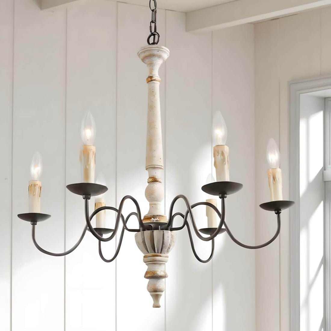 Rustic Candlestick Chandelier