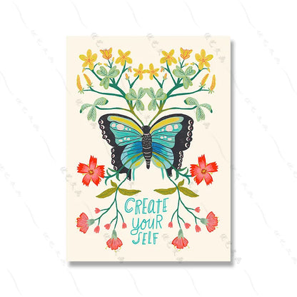 Colorful Butterfly Canvas Wall Decor