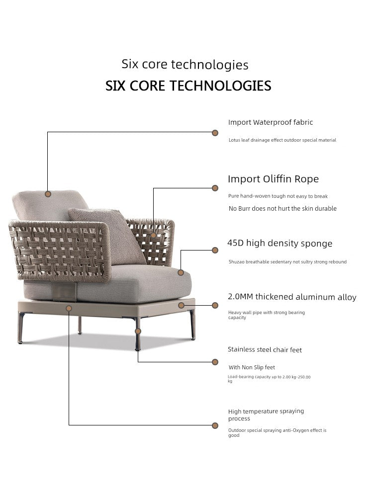 Luxury Teak Outdoor Rattan Furniture