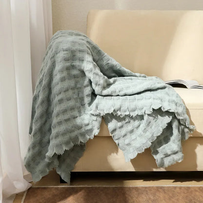 Lightweight Waffle Throw - Multiple Colors, 2 Sizes