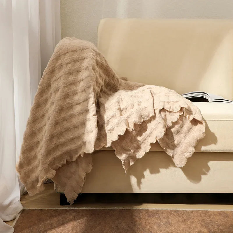Lightweight Waffle Throw - Multiple Colors, 2 Sizes