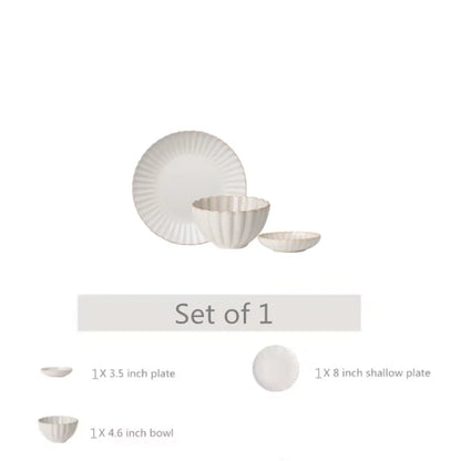 Scalloped Edge Dinnerware in Antique Ivory