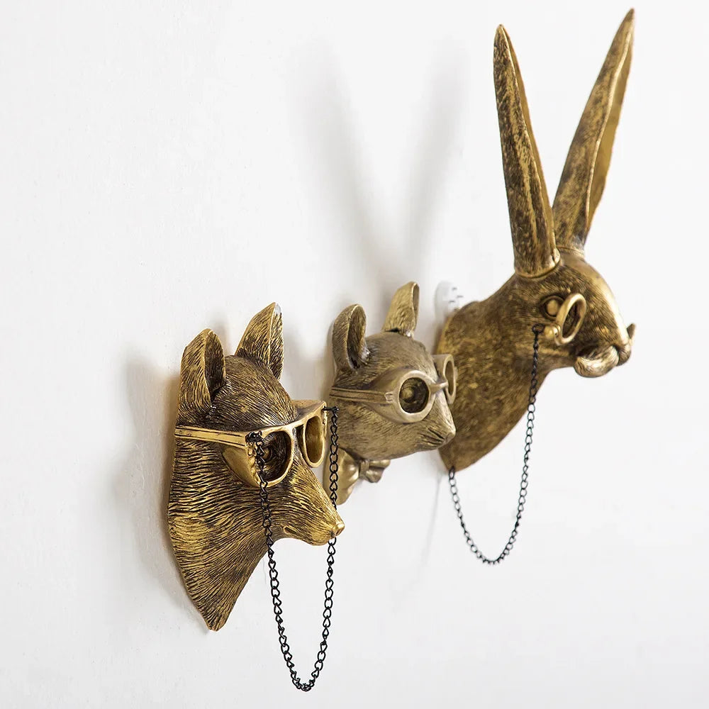 Antique Bronze Resin Animal Pendants