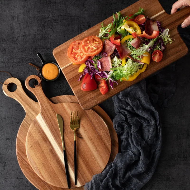 Acacia Wood Cutting Boards/Charcuterie Boards - Multiple Styles