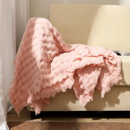 Lightweight Waffle Throw - Multiple Colors, 2 Sizes