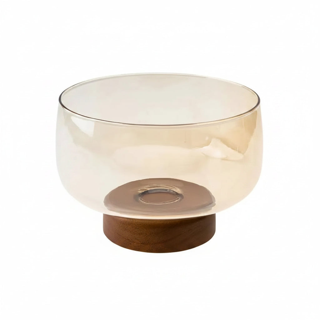Amber Acacia Glass Bowl