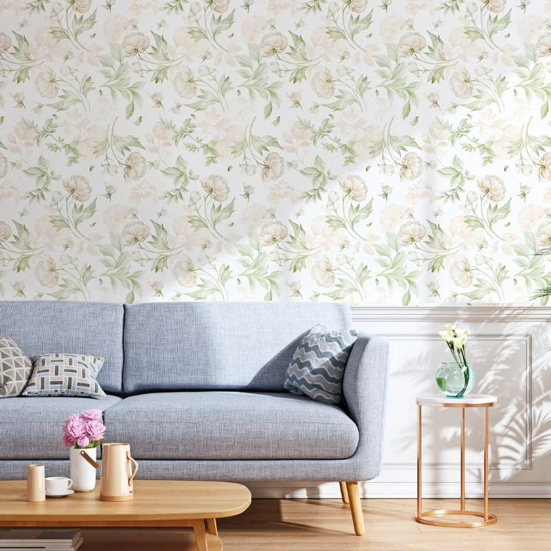 Pastoral Style Peel &amp; Stick Wallpaper in Green