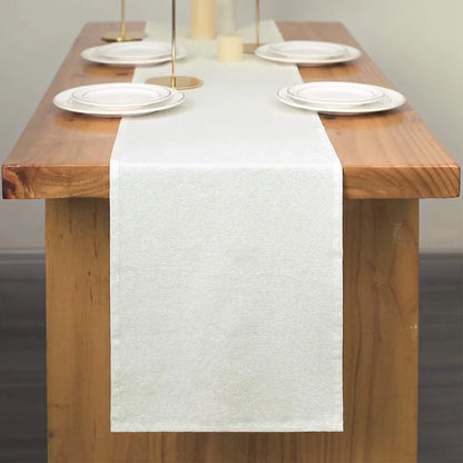 100% Cotton Table Runner in Pink or White - Multiple Sizes