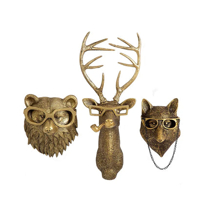 Antique Bronze Resin Animal Pendants
