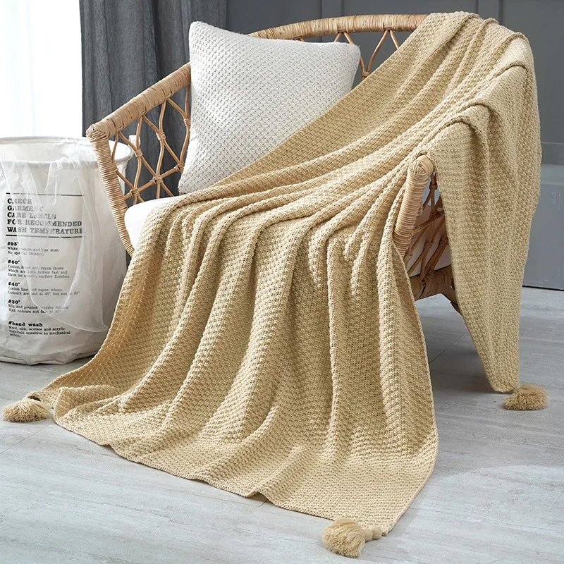 Tassel Throw- Multiple Colors