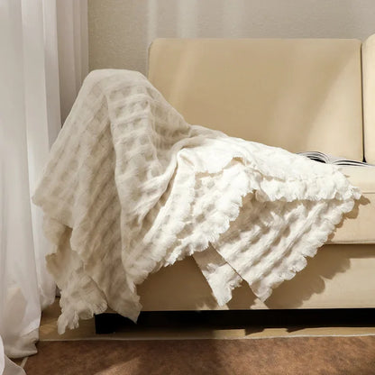 Lightweight Waffle Throw - Multiple Colors, 2 Sizes