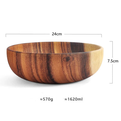 Acacia Wood Serving Bowls - Multiple Sizes