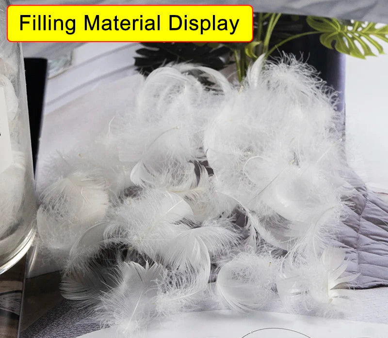 100% Cotton Goose Down Pillows - Multiple Sizes