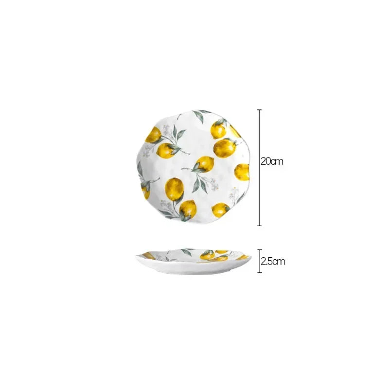 Italian Limoncella Ceramic Plates