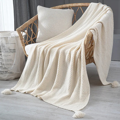 Tassel Throw- Multiple Colors