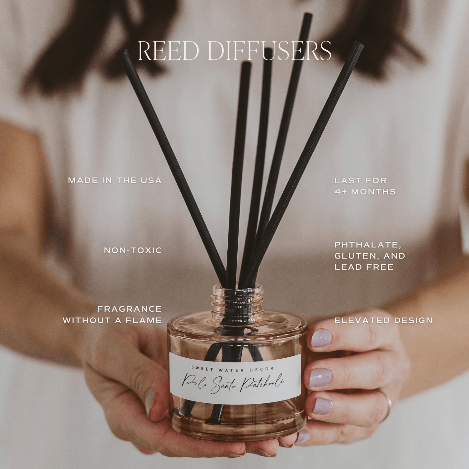 Pumpkin Spice Tinted Glass Jar Reed Diffuser