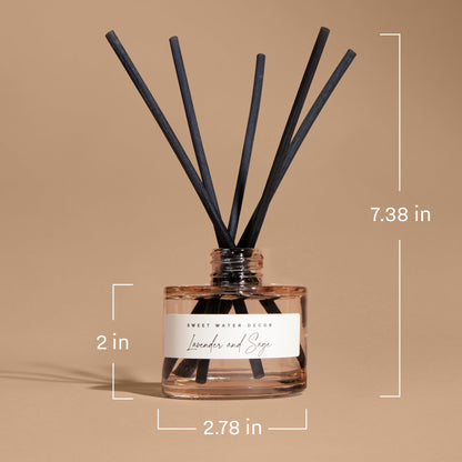 Christmas Tree Tinted Glass Jar Reed Diffuser