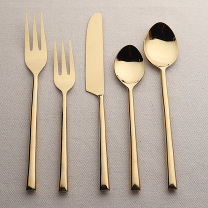 Sundance 5 Pc. Flatware Set - Bronze, Gold